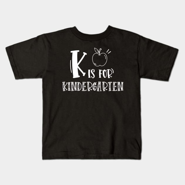 K is for Kindergarten Kids T-Shirt by EmergentGear